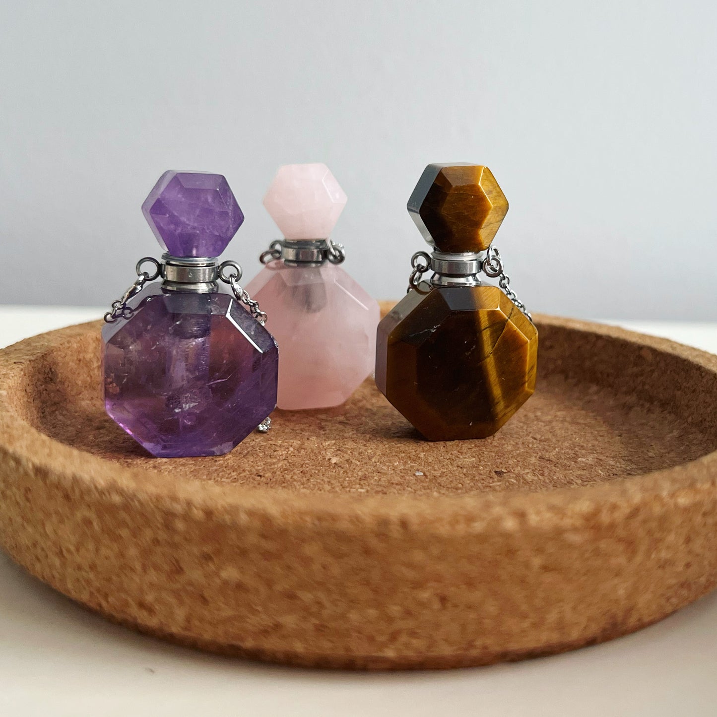 Quartz rose - Collier - Parfum