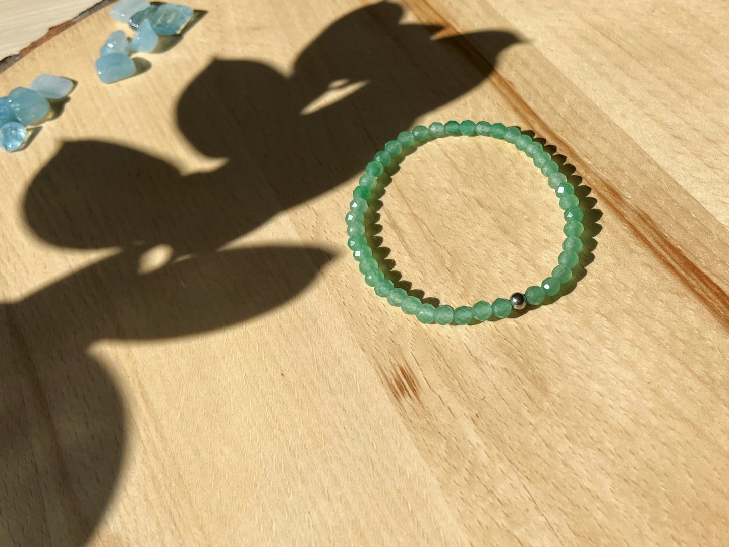 Aventurine verte - Bracelet - Facettes