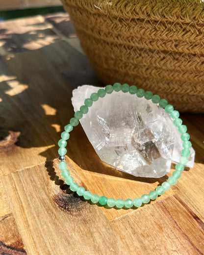 Aventurine verte - Bracelet - Facettes