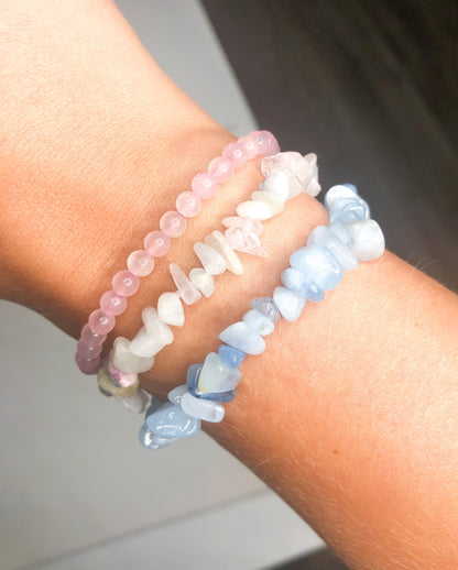 Aquamarine - Bracelet - Graviers