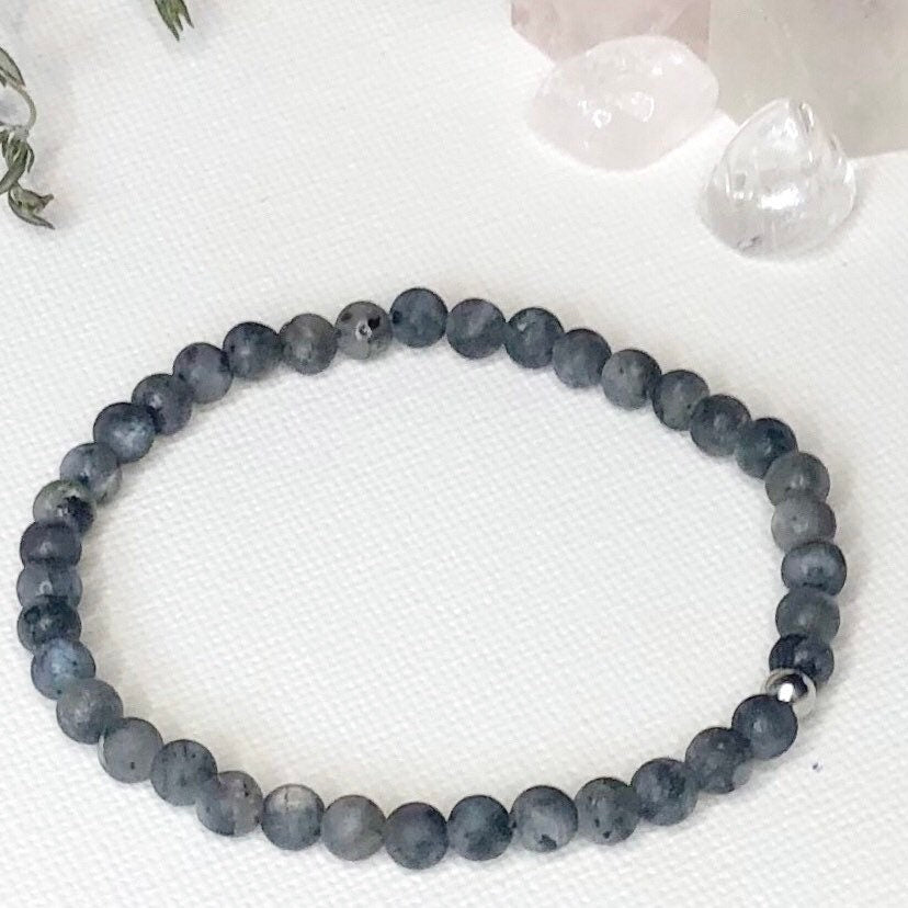 Labradorite gris - Bracelets - Petites Pierres