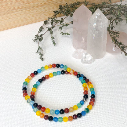 Agate multicolore - Bracelets - Petites Pierres