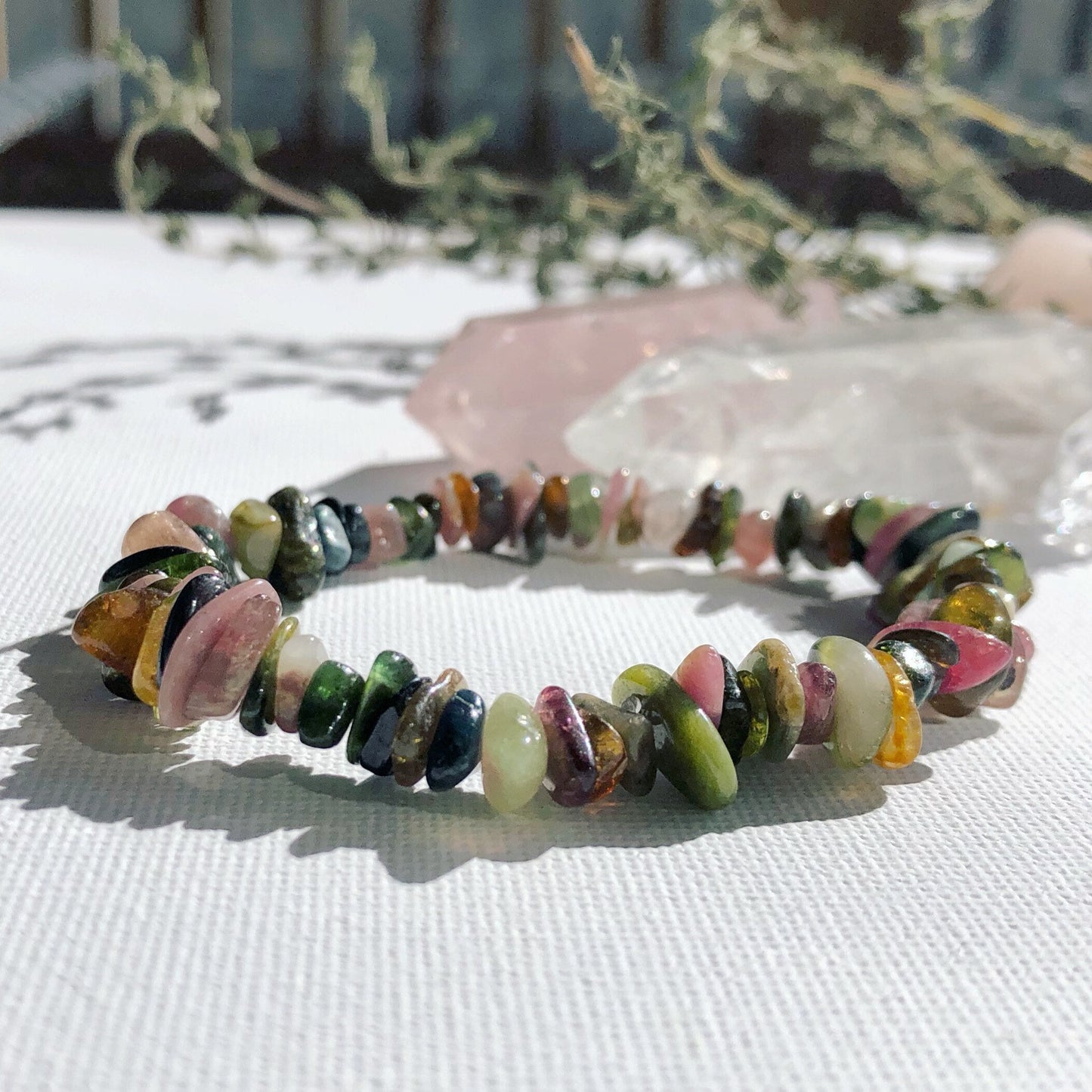 Tourmaline - Bracelet de graviers en pierres naturelles