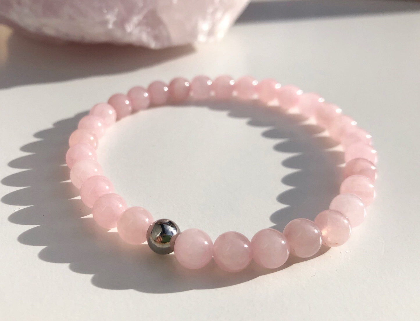 Quartz rose - Bracelet - Unisexe