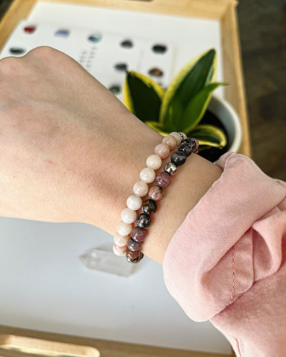 Rhodonite - Bracelet - Unisexe