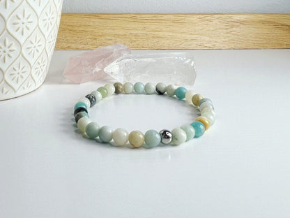 Amazonite multicolore -  Bracelet - Unisexe