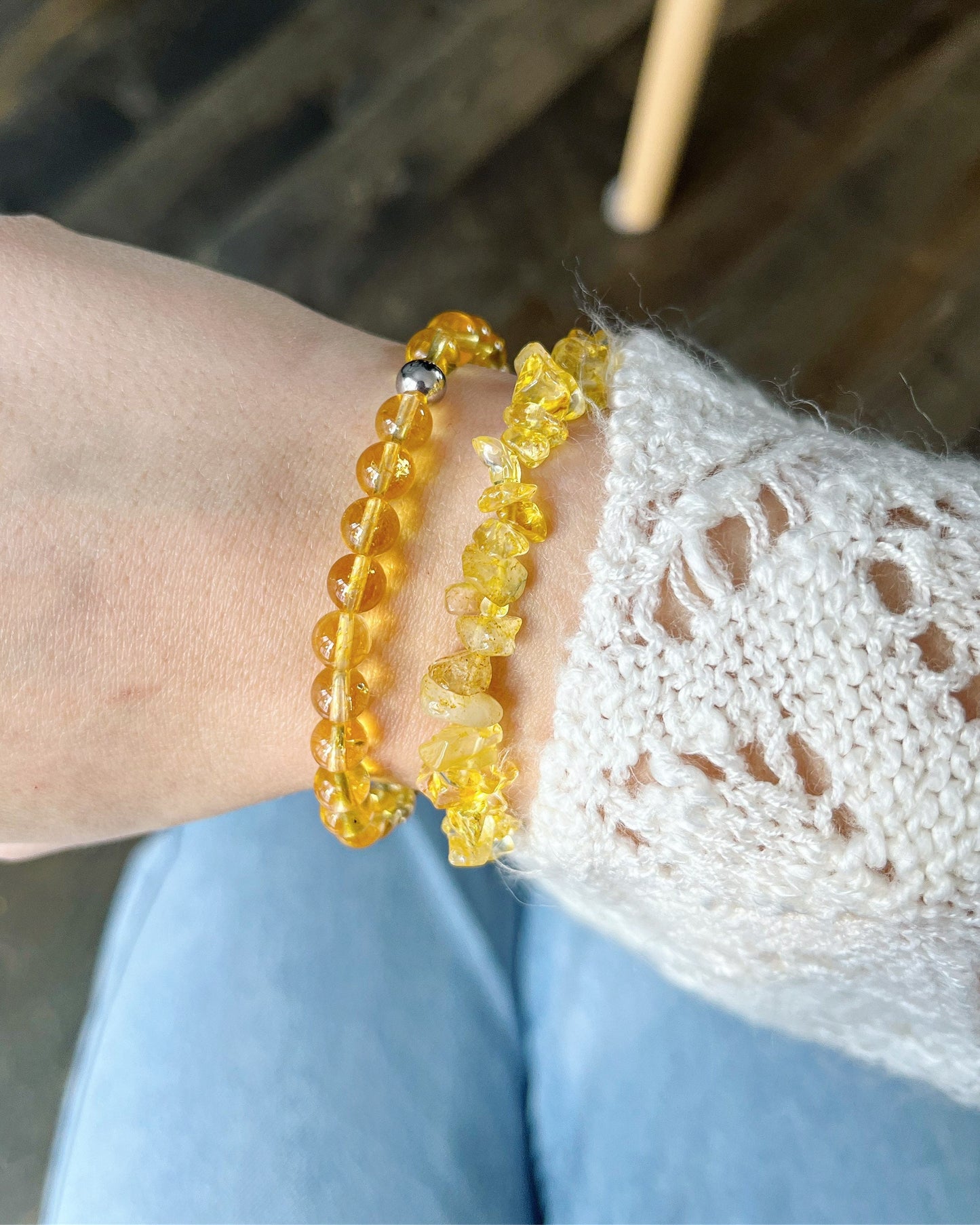 Citrine - Bracelet - Graviers