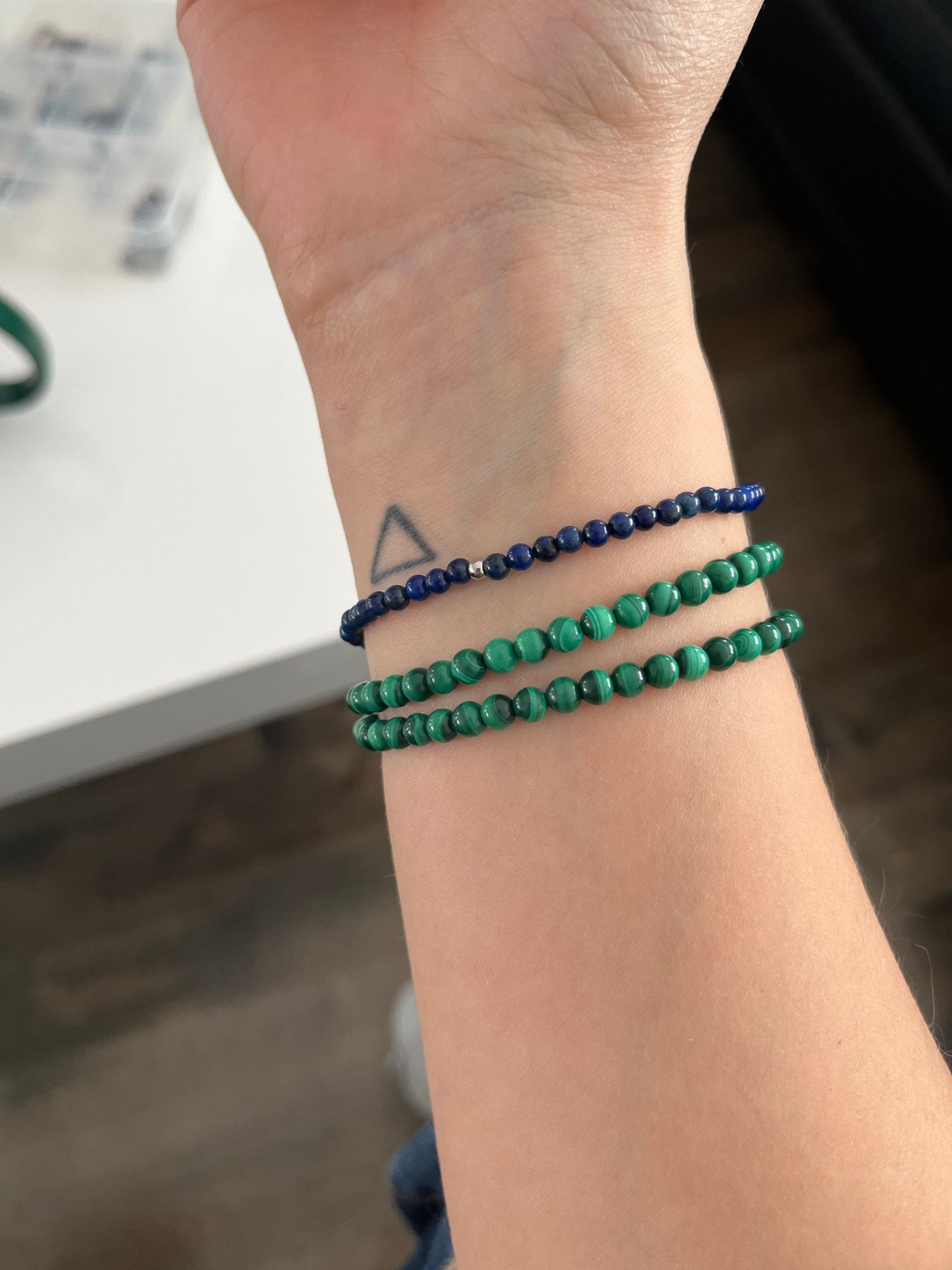 Malachite Paon - Bracelets - Petites Pierres