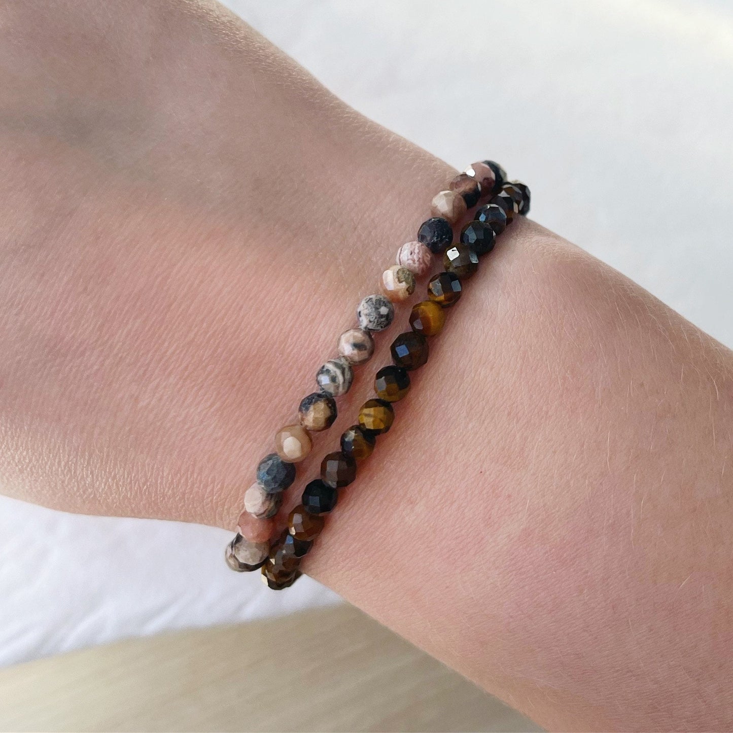 Oeil de tigre - Bracelet - Facettes