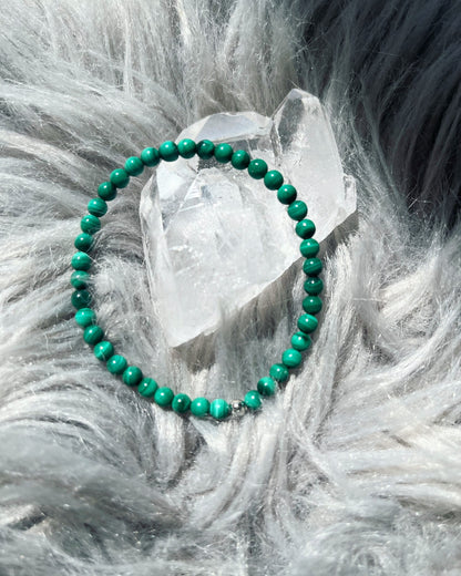 Malachite Paon - Bracelets - Petites Pierres