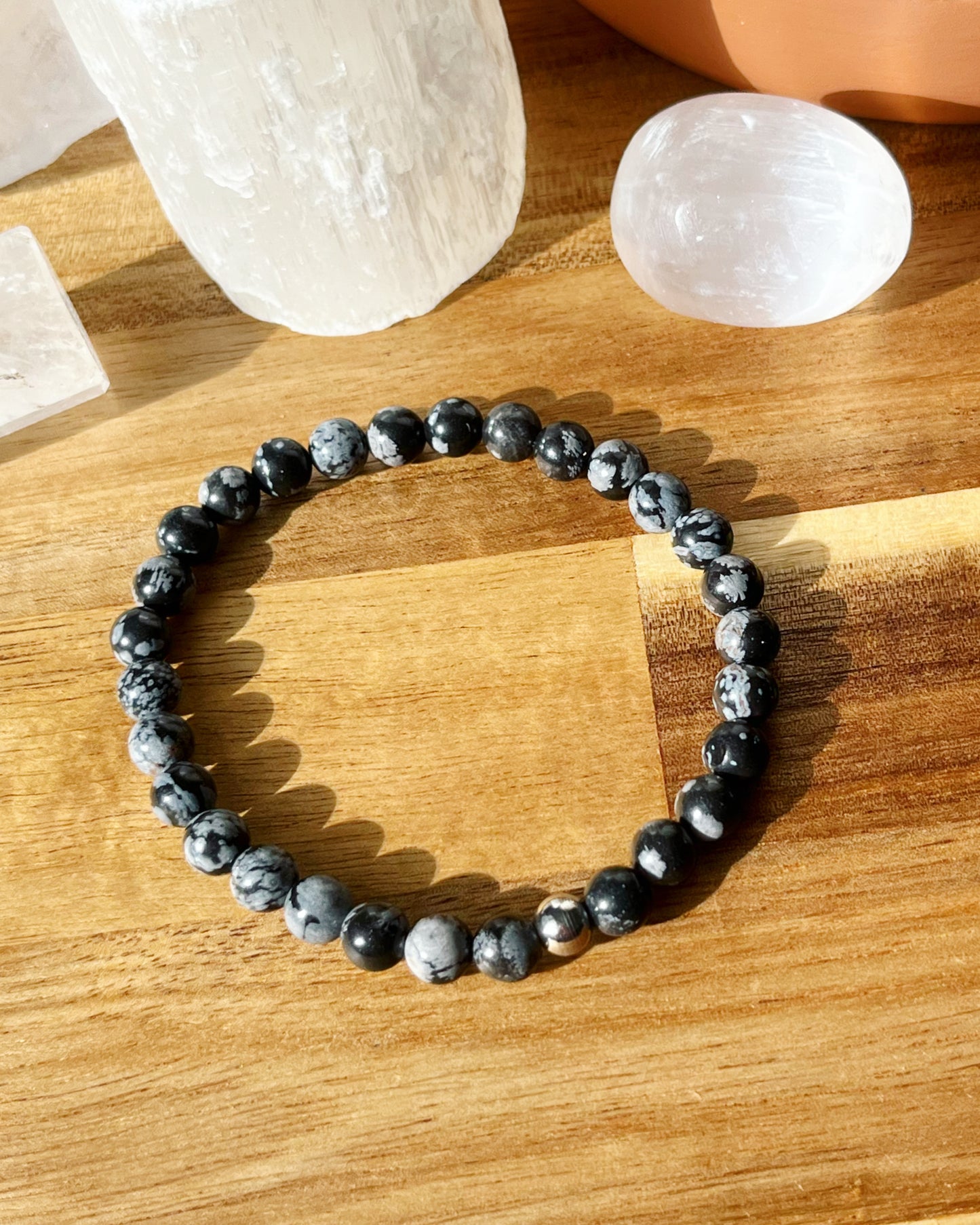 Obsidienne flocon - Bracelet - Unisexe