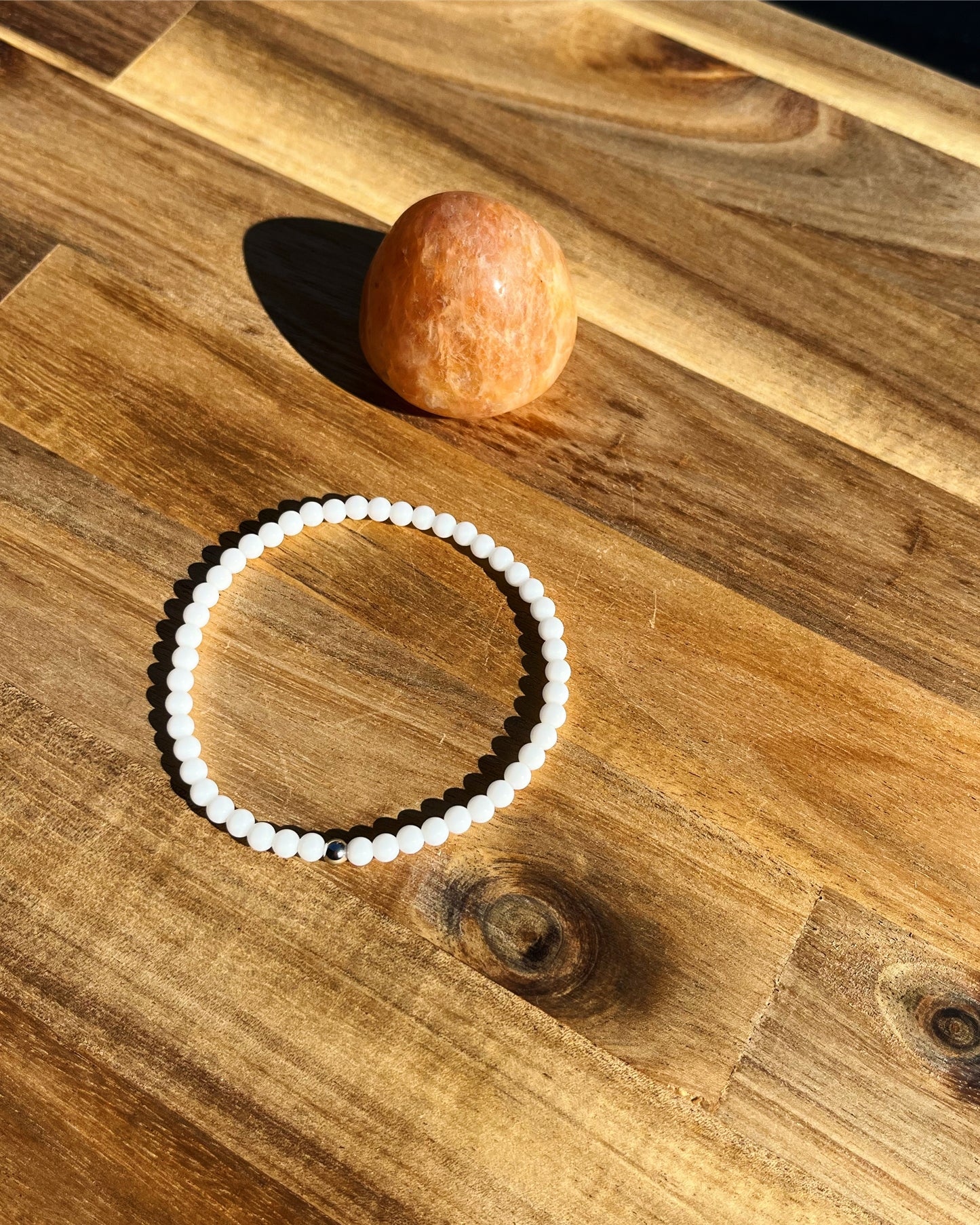 Agate blanc - Bracelets - Petites Pierres