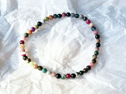 Mini - Tourmaline multicolore - Bracelet de pierres naturelles