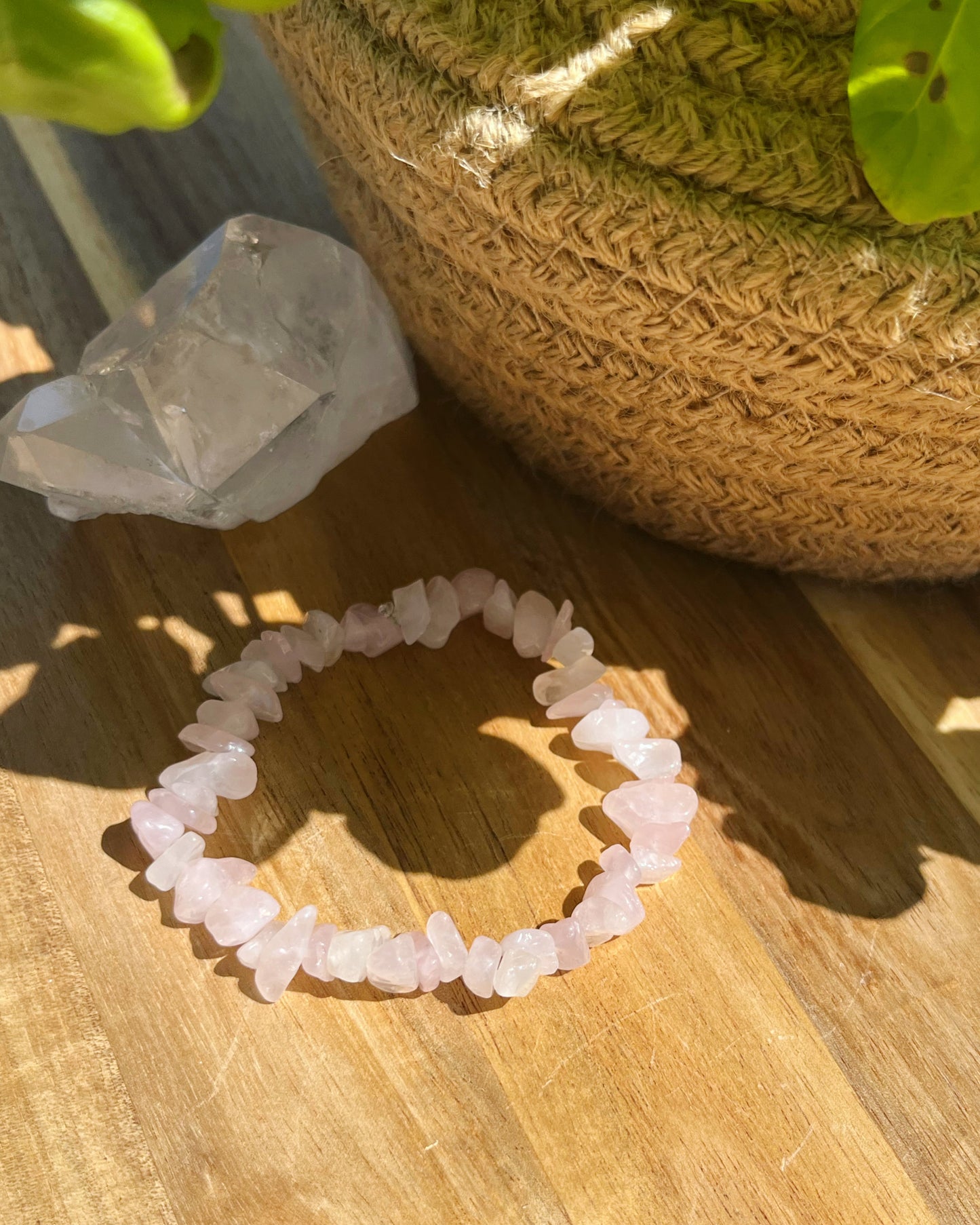 Quartz rose - Bracelet - Graviers