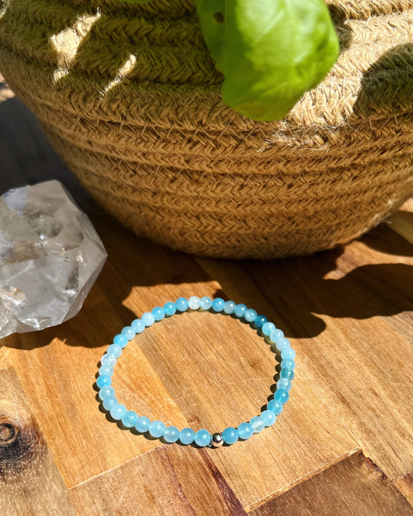 Calcédoine bleue - Bracelets - Petites Pierres