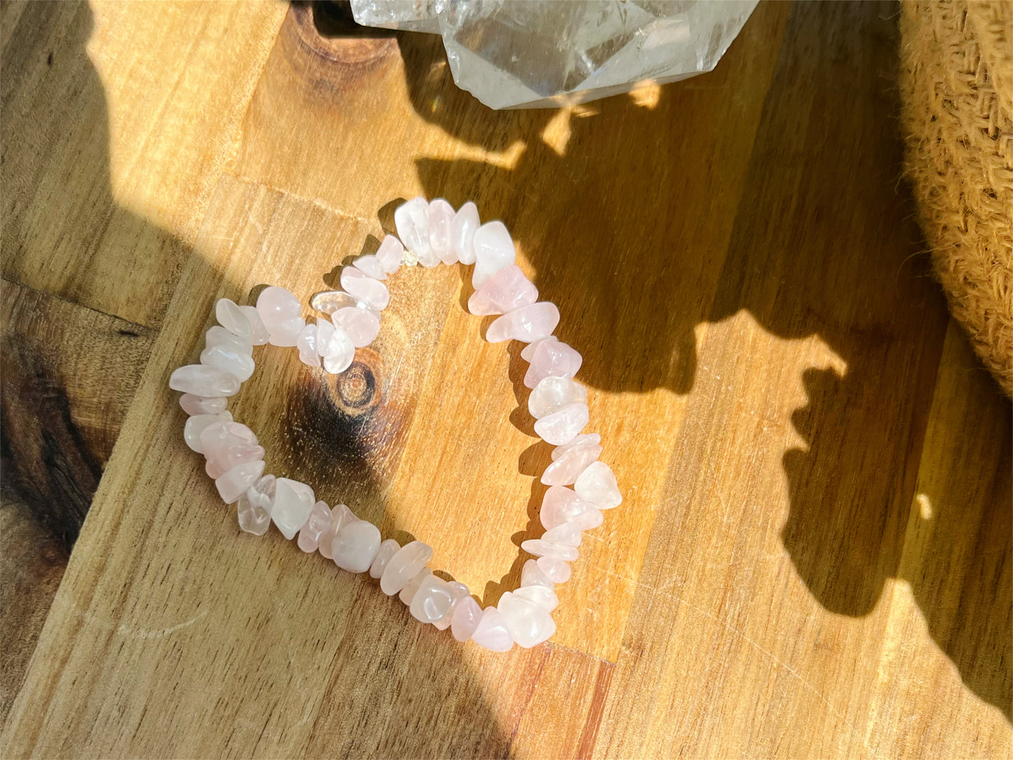 Quartz rose - Bracelet - Graviers