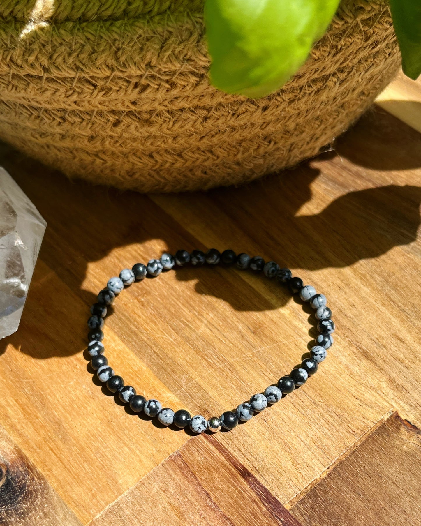 Obsidienne Flocon - Bracelets - Petites Pierres