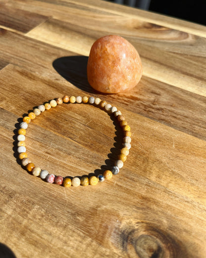 Agate Chrysanthème - Bracelets - Petites Pierres