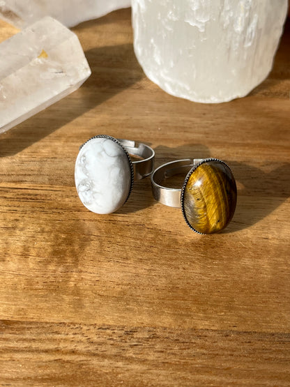 Bague Howlite