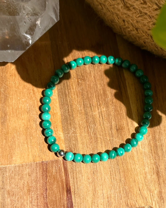 Malachite Paon - Bracelets - Petites Pierres