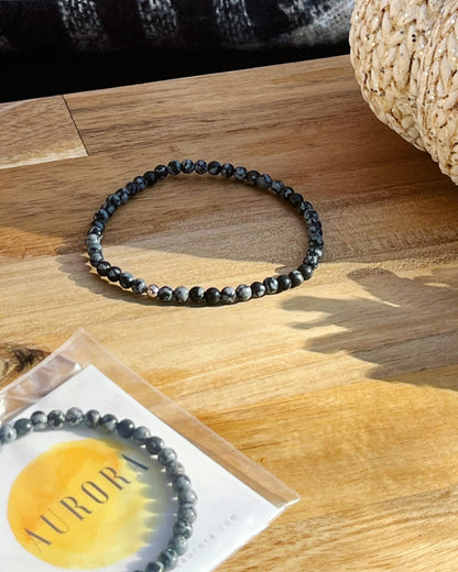 Obsidienne Flocon - Bracelets - Petites Pierres