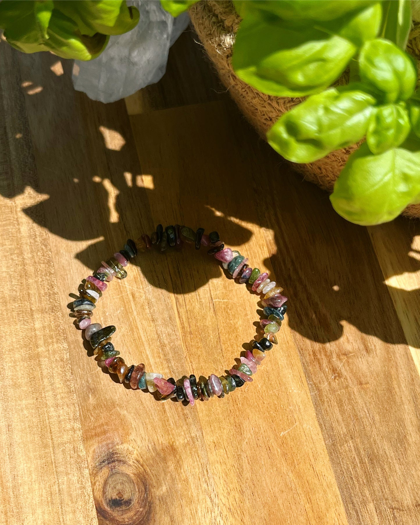 Tourmaline - Bracelet de graviers en pierres naturelles