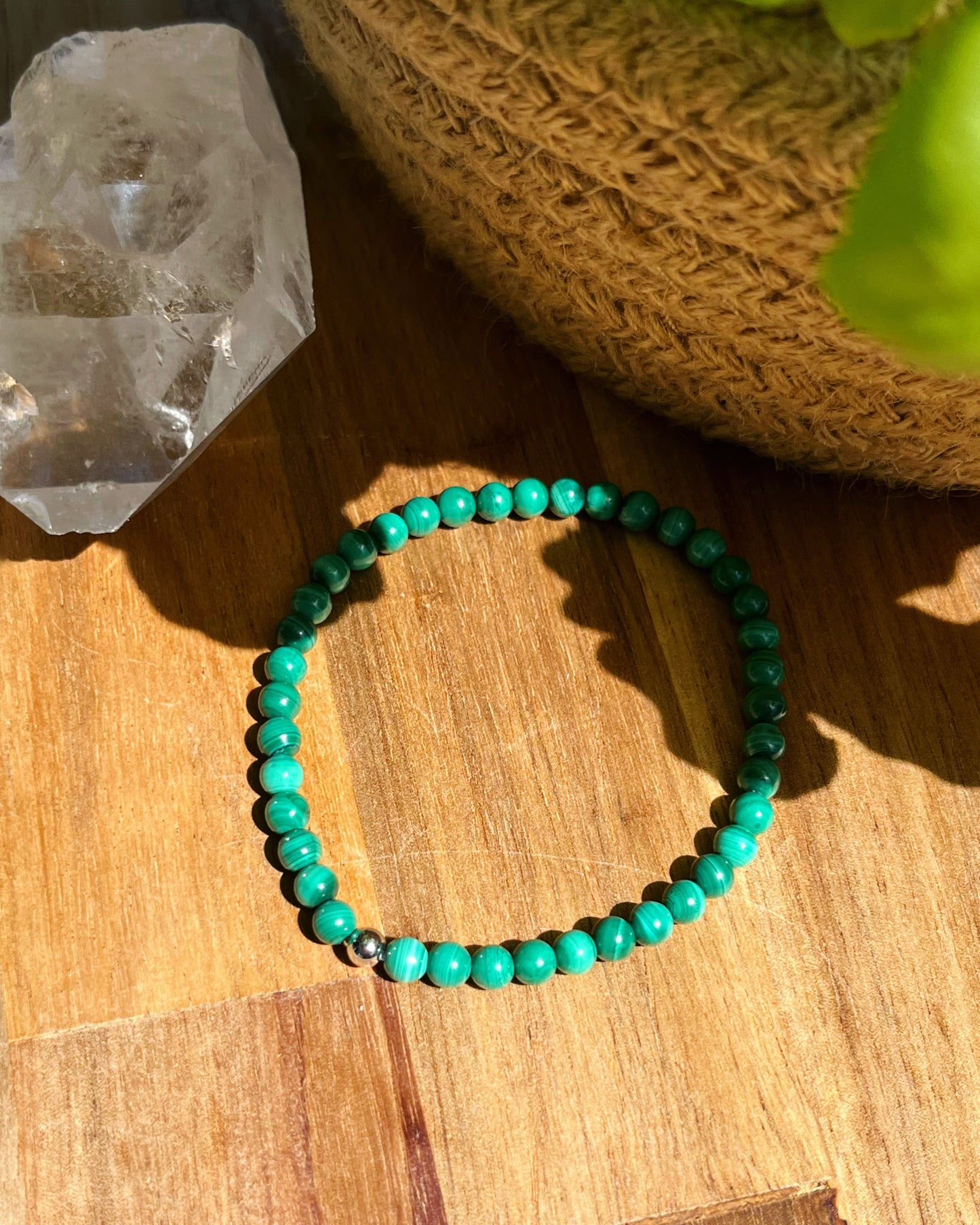 Malachite Paon - Bracelets - Petites Pierres