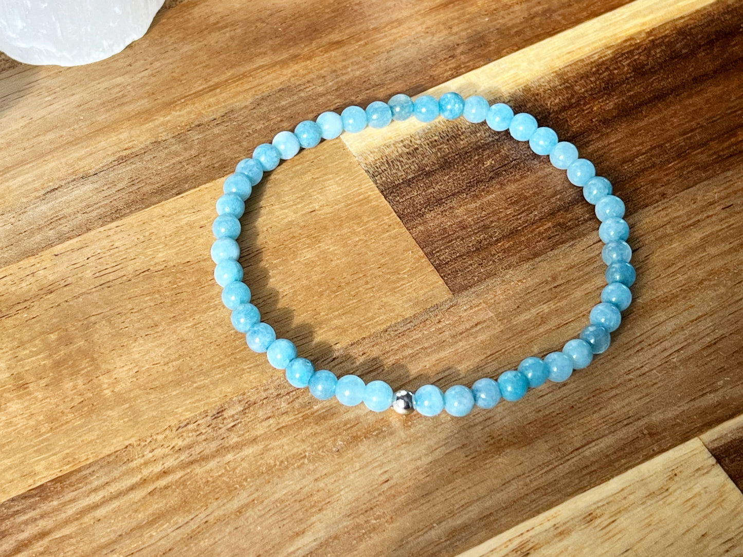 Calcédoine bleue - Bracelets - Petites Pierres